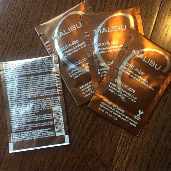 NEW! 4 Malibu C Hard Water Stain Remover Packets - Picture 11 of 12